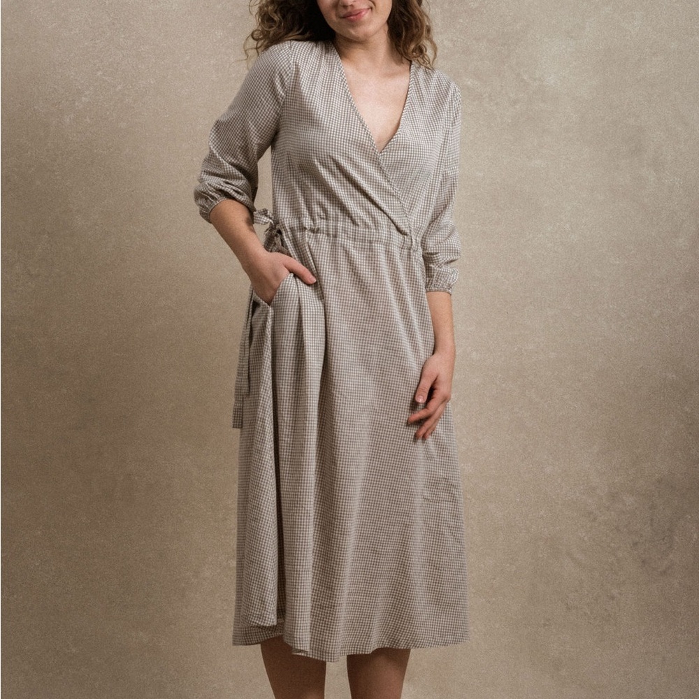 Hilton Head Dress - Elegant Gingham Dress